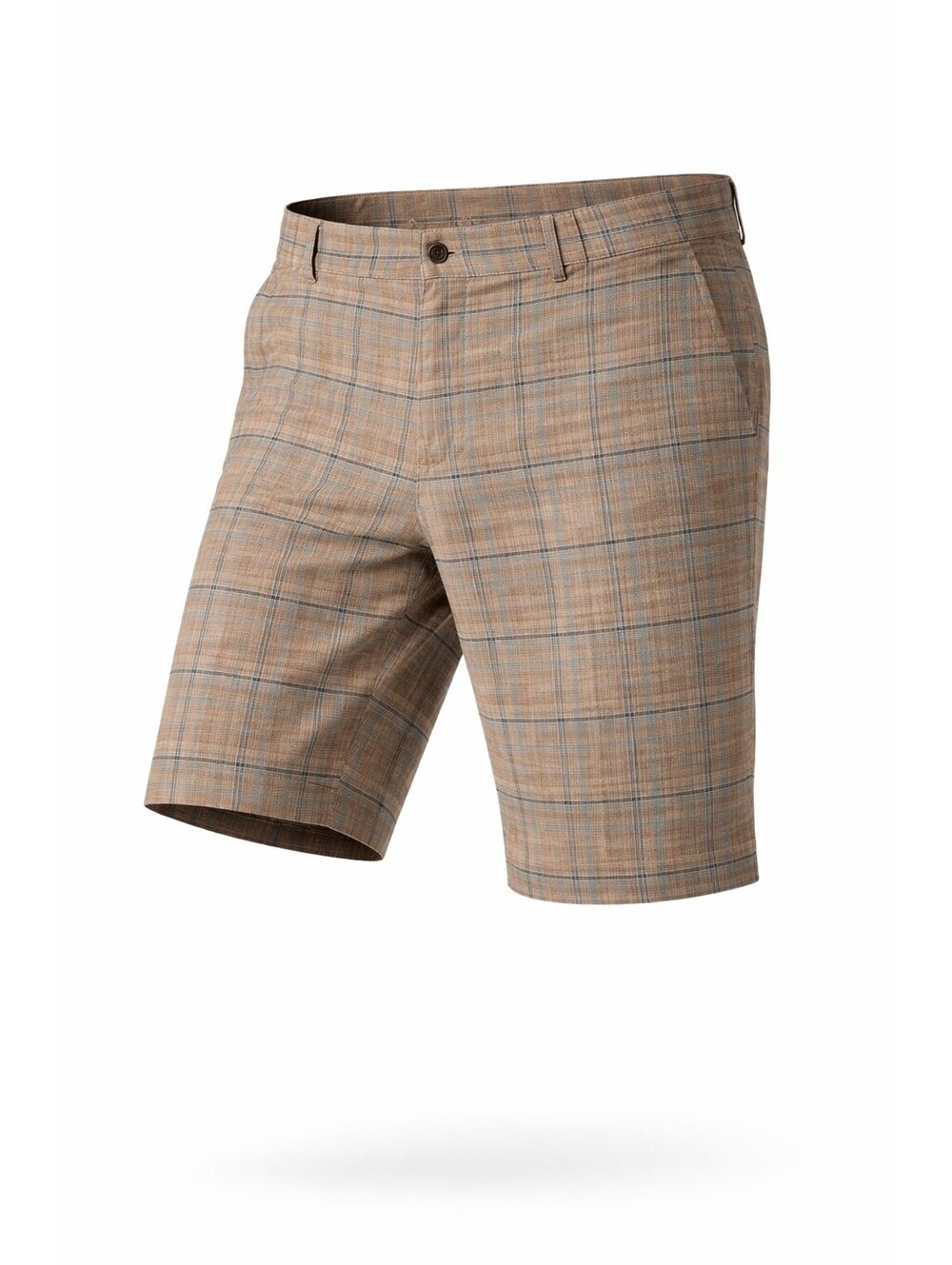 Tasso Elba Island Men's Linen Cotton Plaid Shorts Size 44